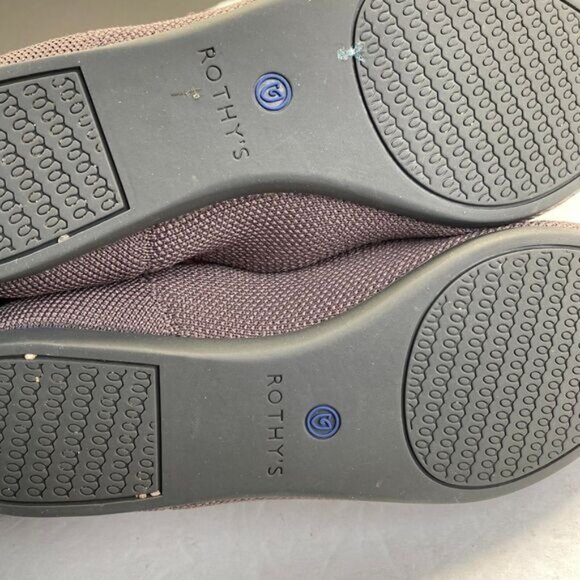 Rothy's Women's The Point Flat Shoe Dark Purple W 5.5 Pointed Toe Slip-on - Picture 10 of 11